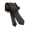 Cravate slim marron chocolat