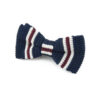 Noeud papillon Tricot bleu à rayures