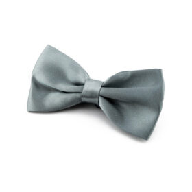 Noeud papillon gris argent