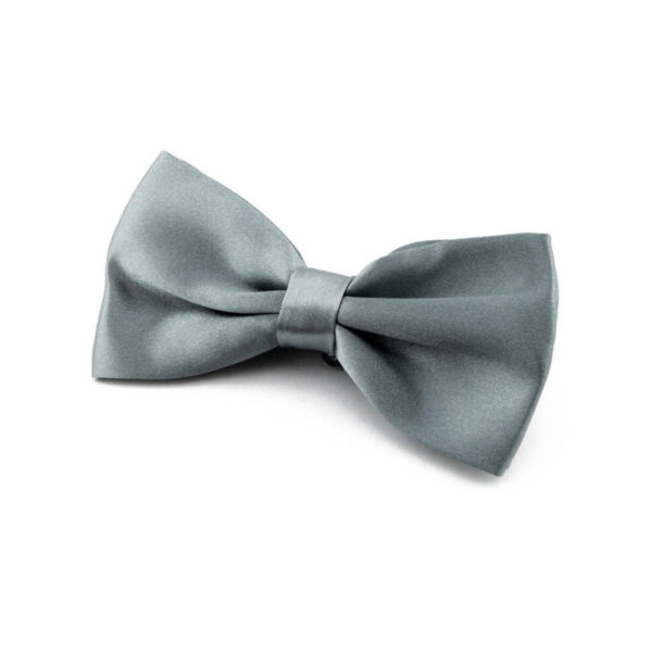 Noeud papillon gris argent
