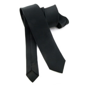 Cravate slim noir