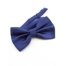 Noeud papillon Bleu roi natté
