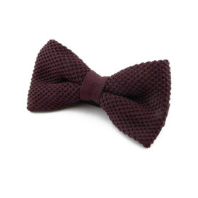 Noeud papillon Tricot Violet foncé