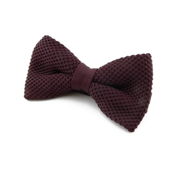 Noeud papillon Tricot Violet foncé