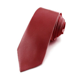Cravate slim bordeaux
