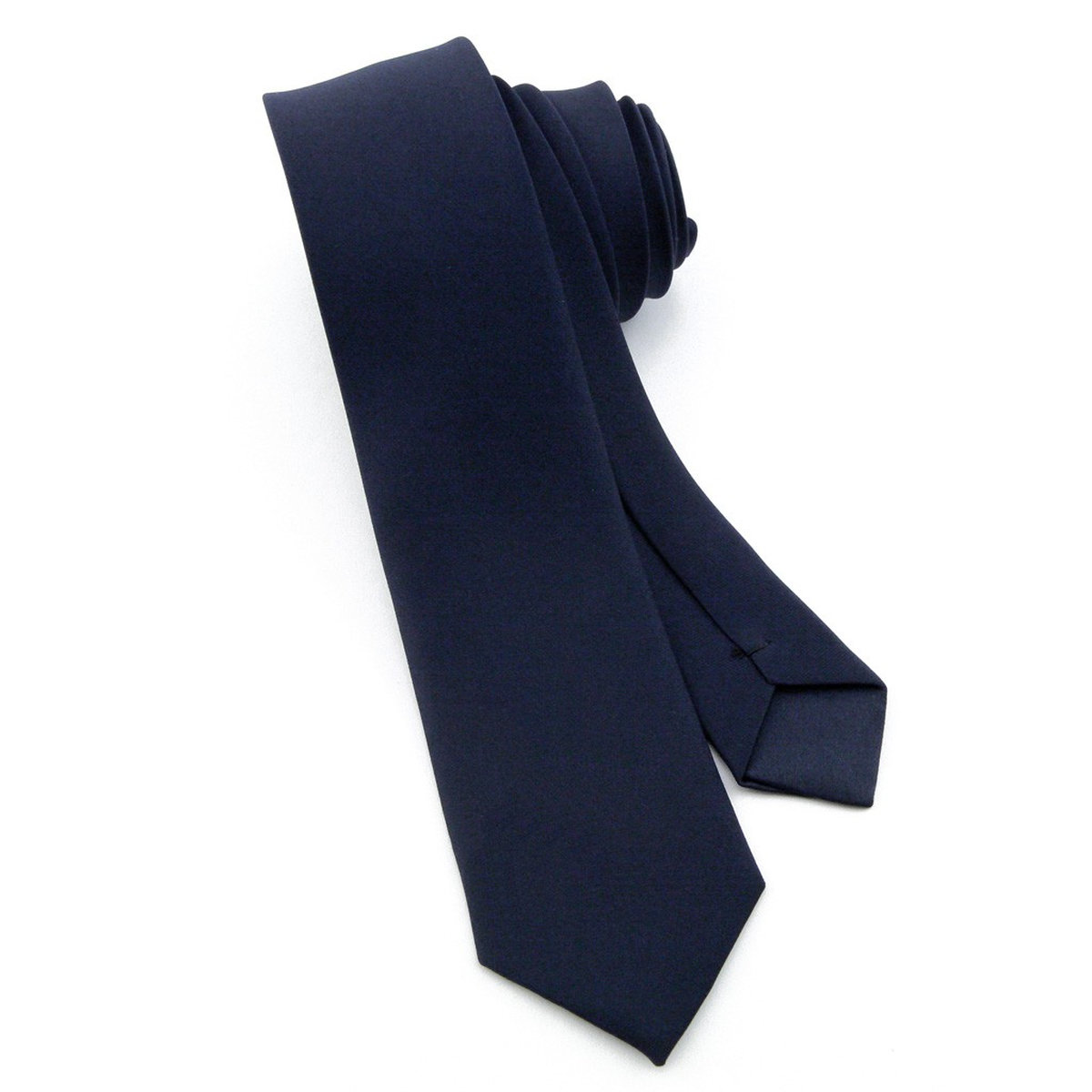 Cravate slim bleu nuit