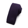 Cravate tricot violet foncé