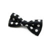 Nœud papillon Enfant noir à pois blanc