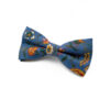Noeud papillon Enfant Bleu à fleurs