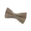 Noeud papillon double marron clair