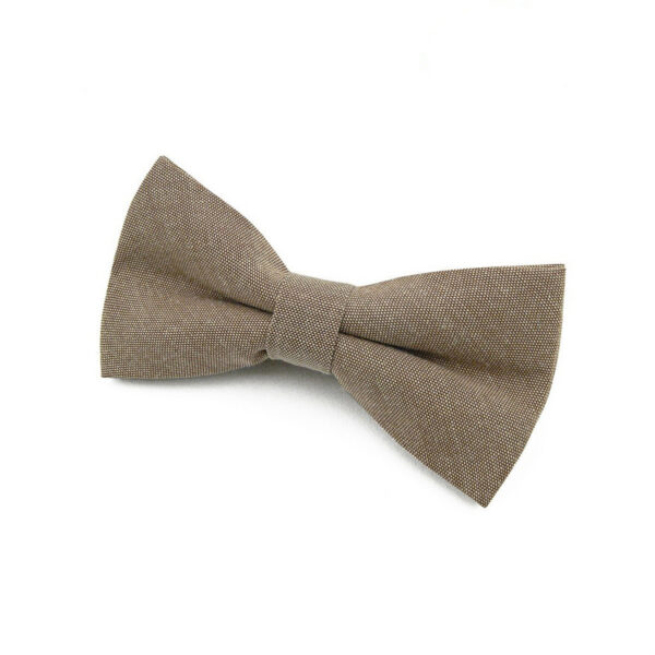 Noeud papillon double marron clair