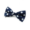 Noeud papillon Bleu marine à pois