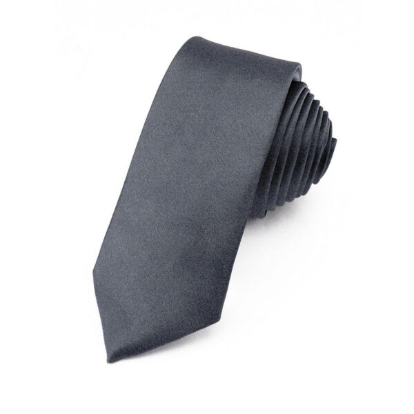 Cravate slim Gris foncé