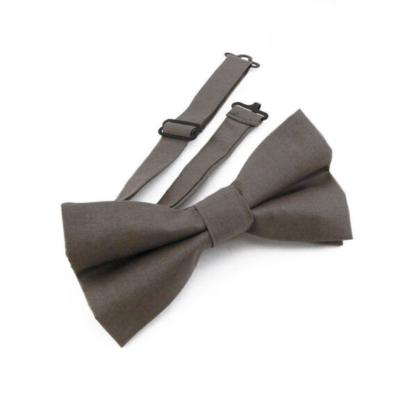 Noeud papillon taupe