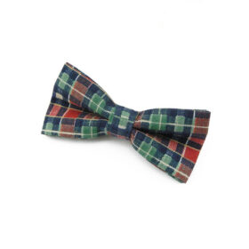 Noeud papillon enfant bleu, rouge et vert