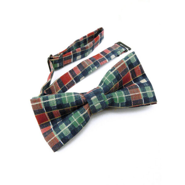 Noeud papillon enfant bleu, rouge et vert