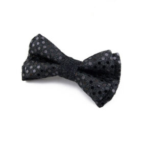 Noeud papillon noir à paillettes