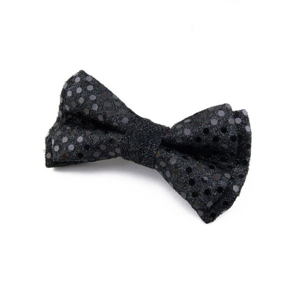 Noeud papillon noir à paillettes