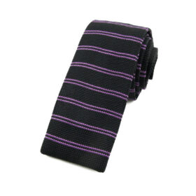 Cravate tricot pied de poule