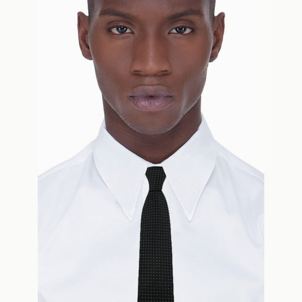 Cravate noire et lurex