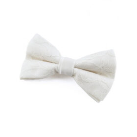 Noeud papillon dentelle blanche