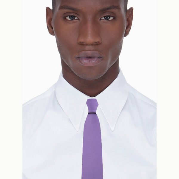 Cravate slim violet clair