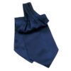 Ascot (Lavallière) en satin bleu marine