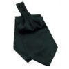 Cravate Ascot en satin noir