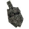 Cravate Ascot noire à motif