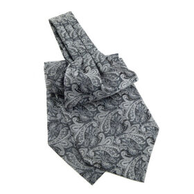 Cravate Ascot grise
