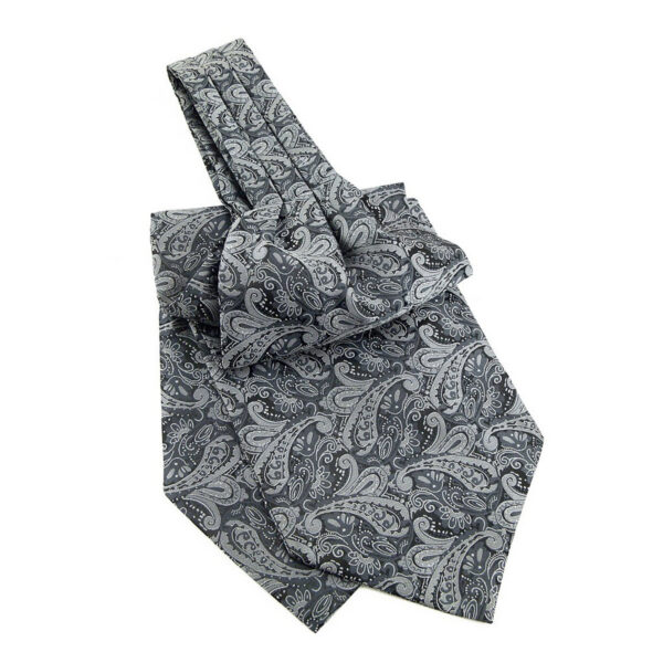 Cravate Ascot grise