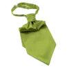 Lavallière en satin vert