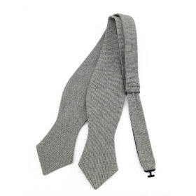 Nœud papillon gris chiné