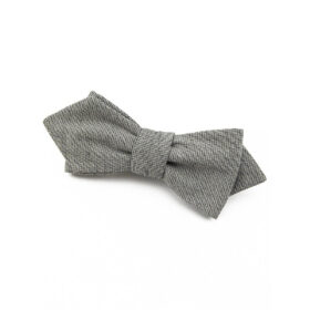 Nœud papillon gris chiné