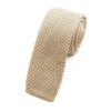 Cravate tricot champagne