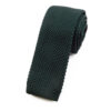 Cravate tricot vert foncé