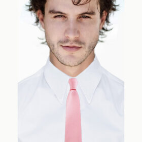 Cravate slim Rose
