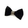 Noeud papillon en velours noir