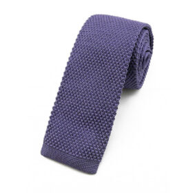 Cravate tricot lavande