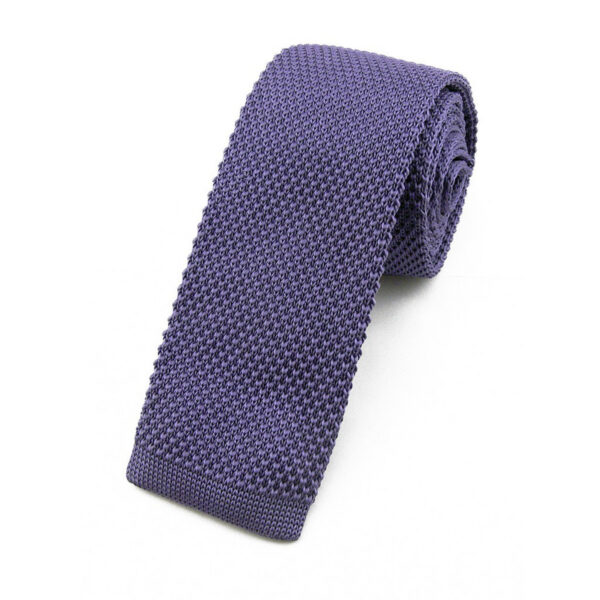 Cravate tricot lavande