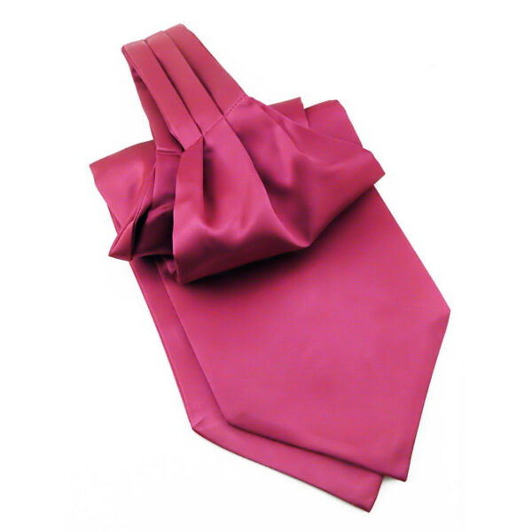 Cravate Ascot Rose fuschia