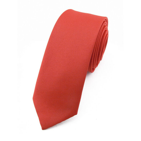 Cravate slim rouge