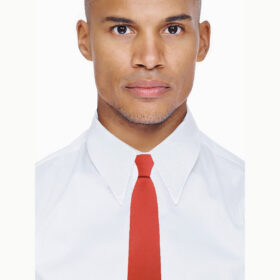 Cravate slim rouge