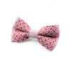 Noeud papillon rose à motifs