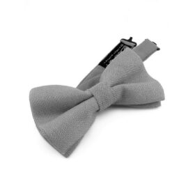Noeud papillon gris