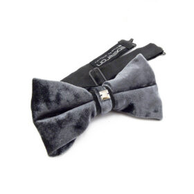 Noeud papillon gris