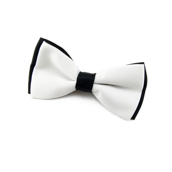 Noeud papillon blanc et noir