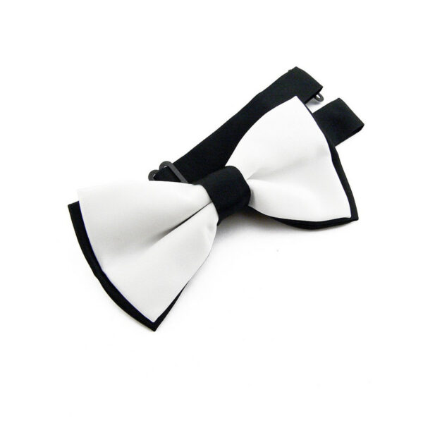 Noeud papillon blanc et noir