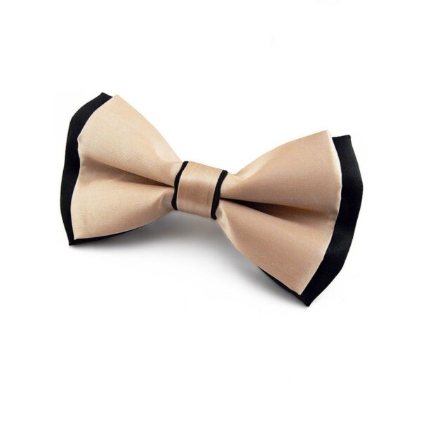 Noeud papillon or sur fond noir