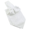 Cravate Ascot blanche à motif cachemire